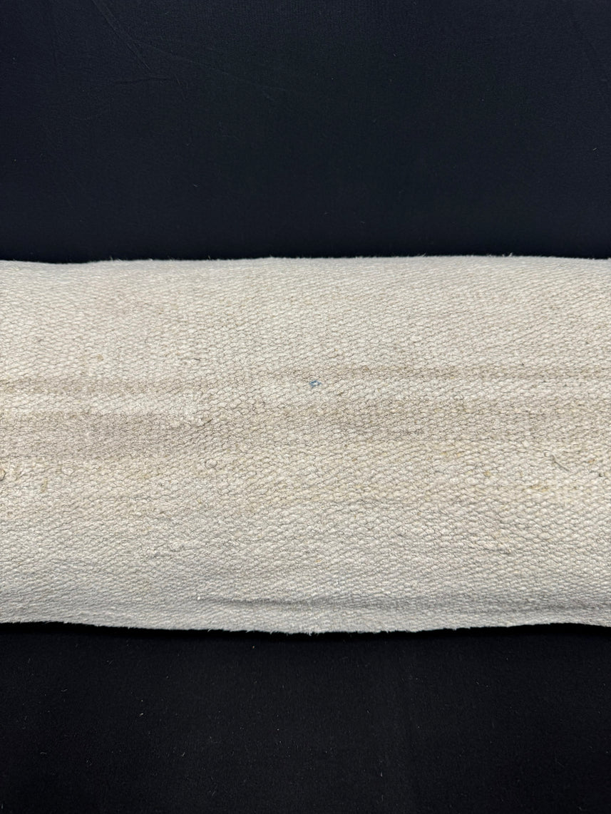 Turkish Hemp Pillow Cushion Natural Beige Cushion Cover 14x40 #30478