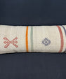 Turkish Hemp Pillow Cushion Natural Beige Red Cushion Cover 14x40 #30486
