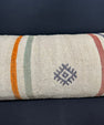 Turkish Hemp Pillow Cushion Natural Beige Red Cushion Cover 14x40 #30486
