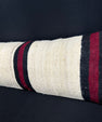 Turkish Hemp Pillow Cushion Natural Beige Black Cushion Cover 14x40 #30479