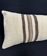 Turkish Hemp Pillow Cushion Natural Beige Brown Cushion Cover 14x40 #30480