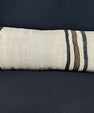 Turkish Hemp Pillow Cushion Natural Beige Black Cushion Cover 14x40 #30468