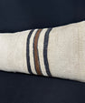Turkish Hemp Pillow Cushion Natural Beige Black Cushion Cover 14x40 #30468