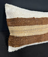 Turkish Hemp Pillow Cushion Natural Beige Brown Cushion Cover 14x40 #30469