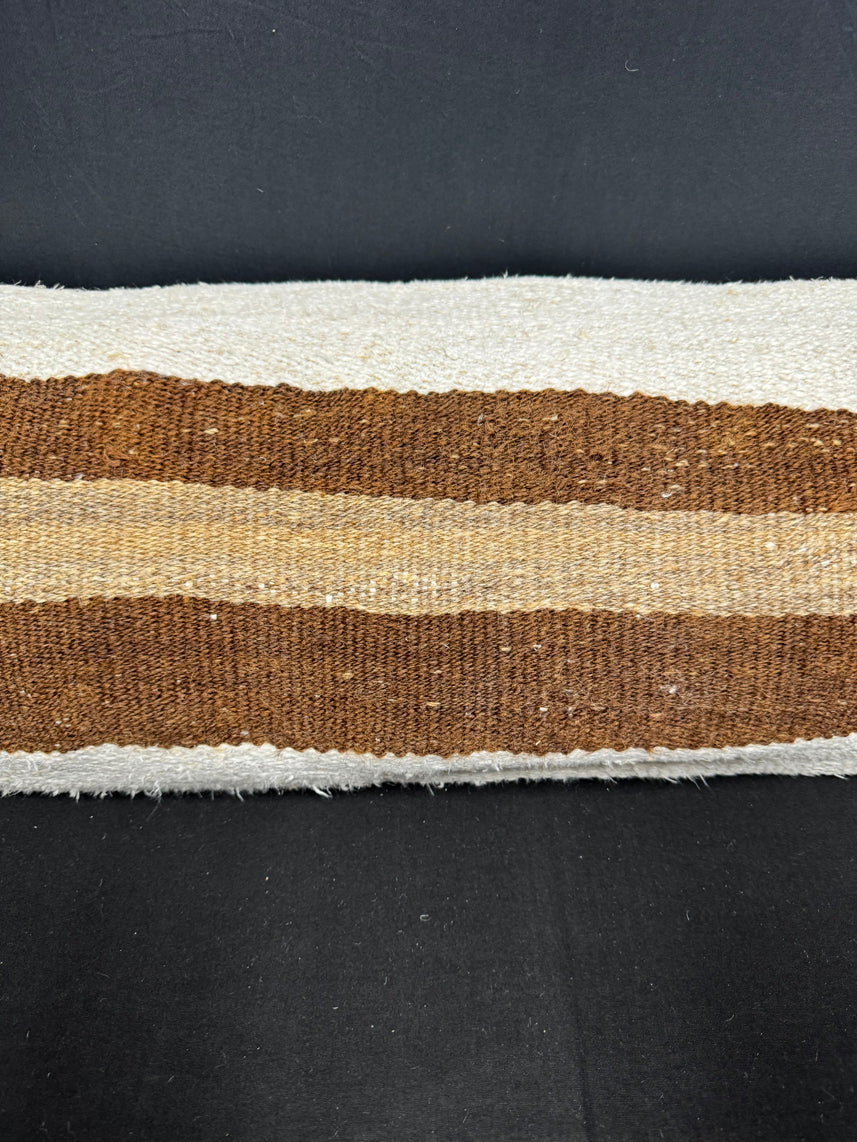 Turkish Hemp Pillow Cushion Natural Beige Brown Cushion Cover 14x40 #30469
