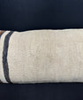 Turkish Hemp Pillow Cushion Natural Beige Black Cushion Cover 14x40 #30485