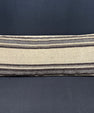 Turkish Hemp Pillow Cushion Natural Beige Black Cushion Cover 14x40 #30467