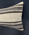 Turkish Hemp Pillow Cushion Natural Beige Black Cushion Cover 14x40 #30467