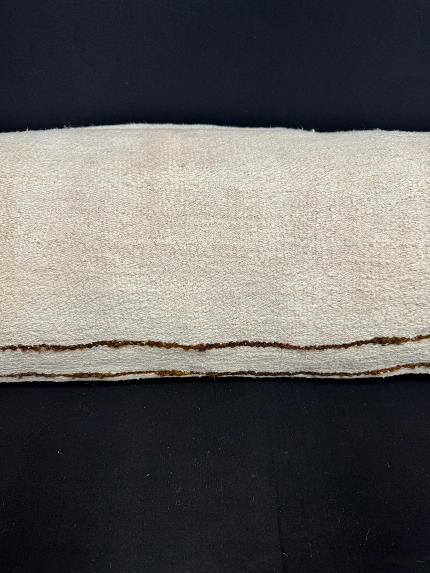 Turkish Hemp Pillow Cushion Natural Beige Brown Cushion Cover 14x40 #30484