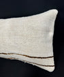 Turkish Hemp Pillow Cushion Natural Beige Brown Cushion Cover 14x40 #30484
