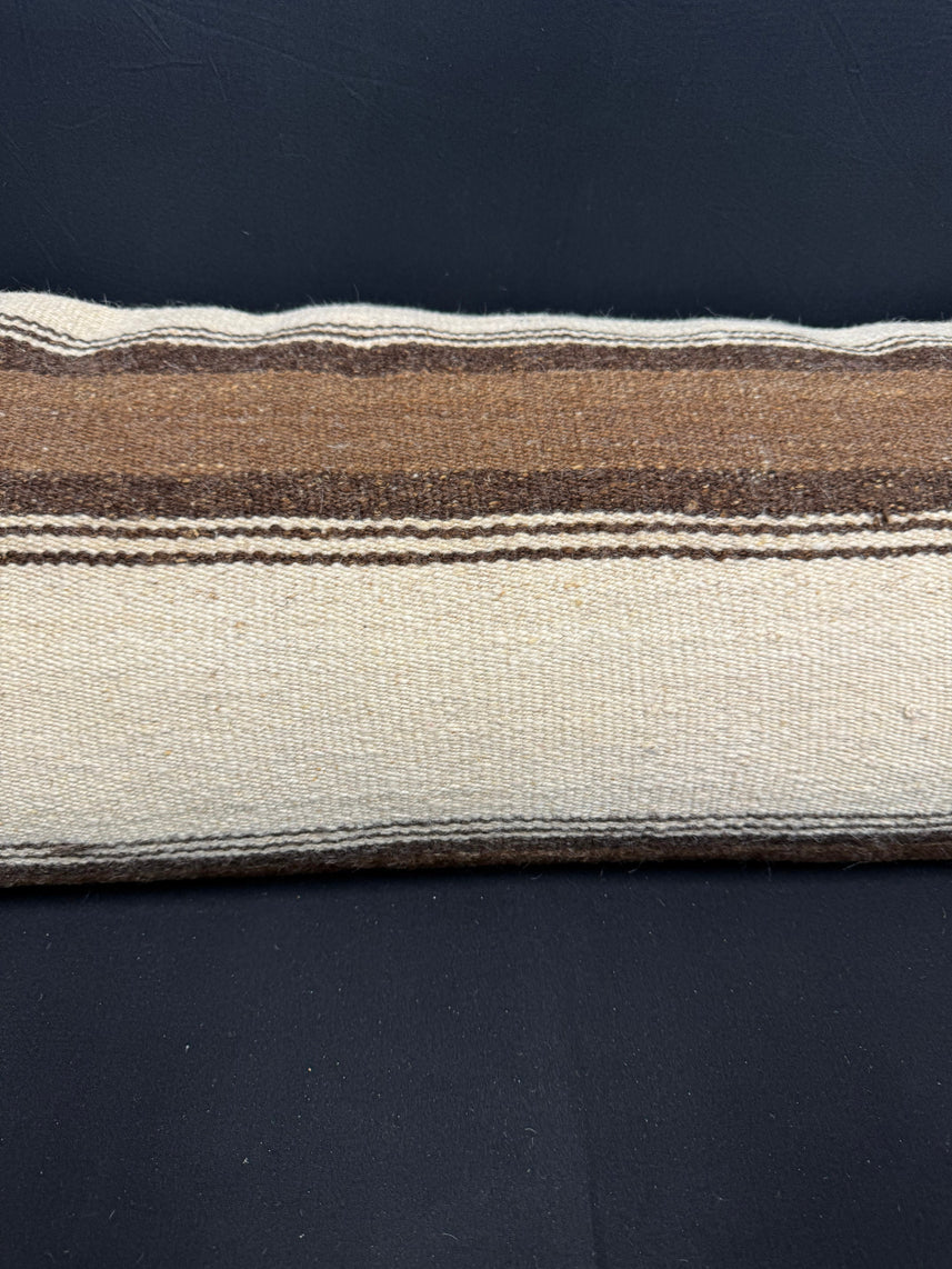 Turkish Hemp Pillow Cushion Natural Beige Brown Cushion Cover 14x40 #30492