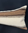 Turkish Hemp Pillow Cushion Natural Beige Brown Cushion Cover 14x40 #30492