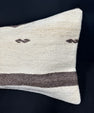 Turkish Hemp Pillow Cushion Natural Beige Brown Cushion Cover 14x40 #30471