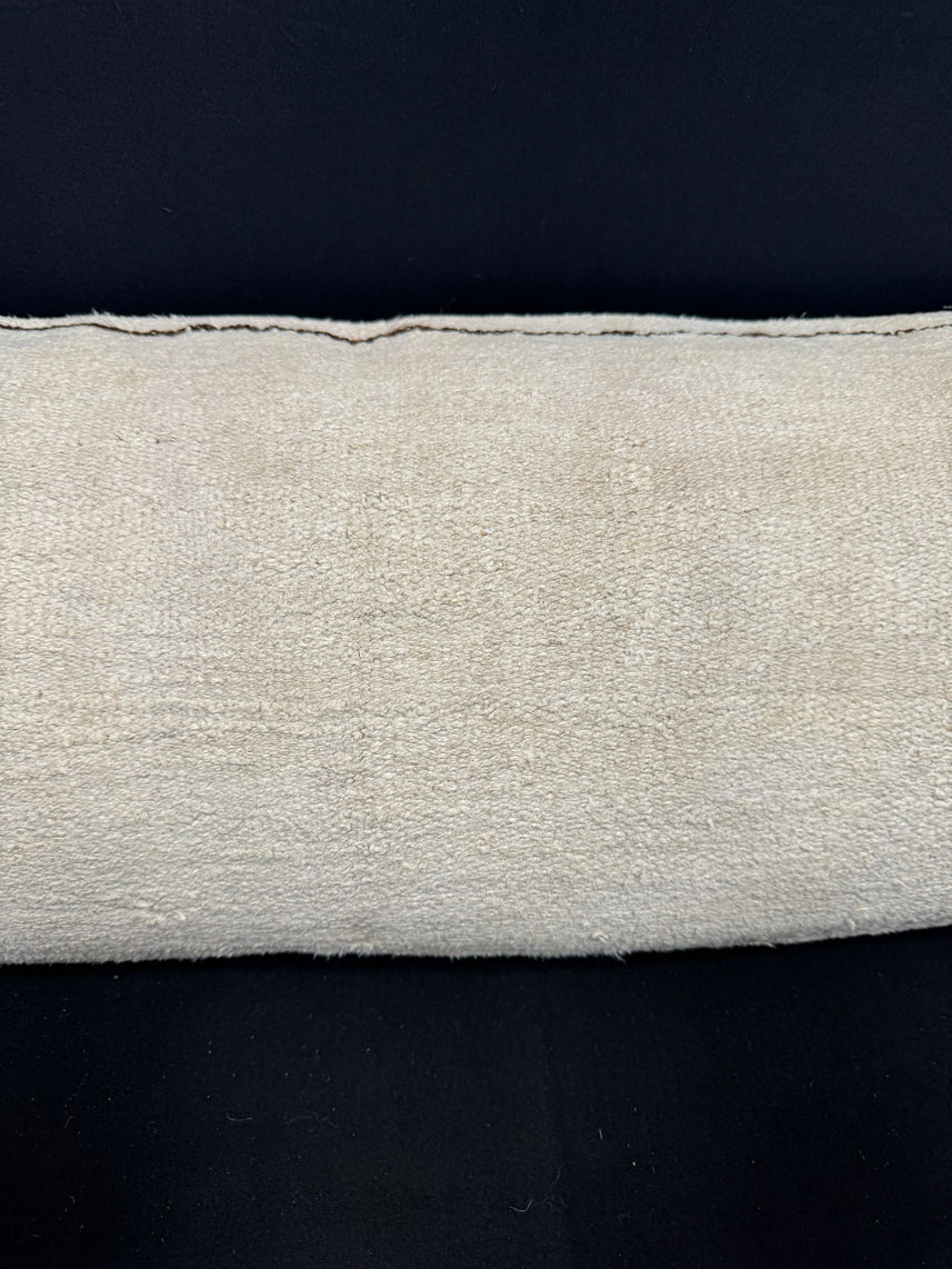 Turkish Hemp Pillow Cushion Natural Beige Brown Cushion Cover 14x40 #30487