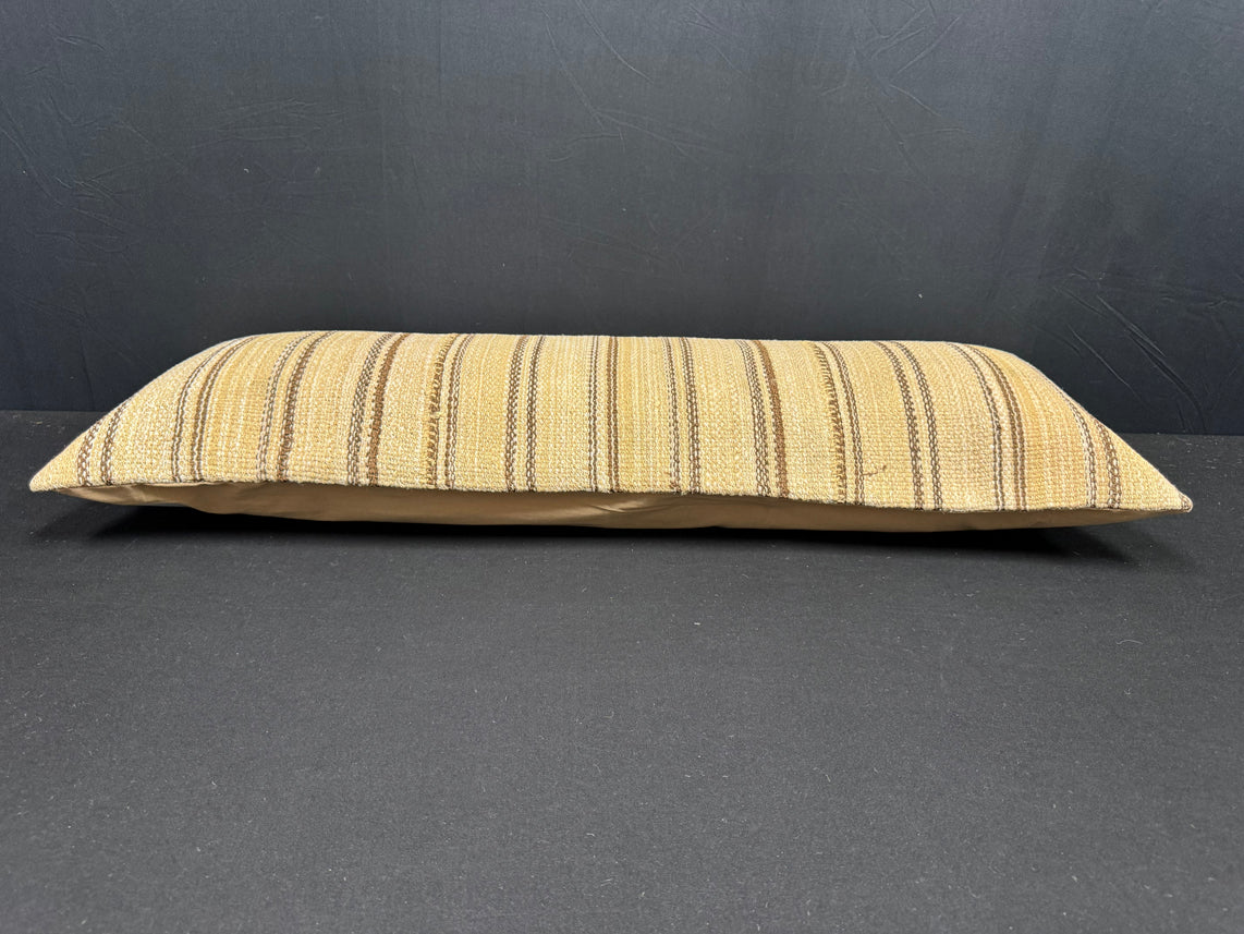 Turkish Hemp Pillow Cushion Natural Beige Brown Cushion Cover 14x40 #30462