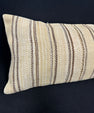 Turkish Hemp Pillow Cushion Natural Beige Brown Cushion Cover 14x40 #30462