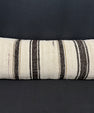 Turkish Hemp Pillow Cushion Natural Beige Black Cushion Cover 14x40 #30490