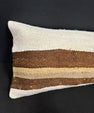 Turkish Hemp Pillow Cushion Natural Beige Brown Cushion Cover 14x40 #30466