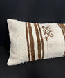 Turkish Hemp Pillow Cushion Natural Beige Brown Cushion Cover 14x40 #30441