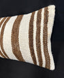 Turkish Hemp Pillow Cushion Natural Beige Brown Cushion Cover 14x40 #30441