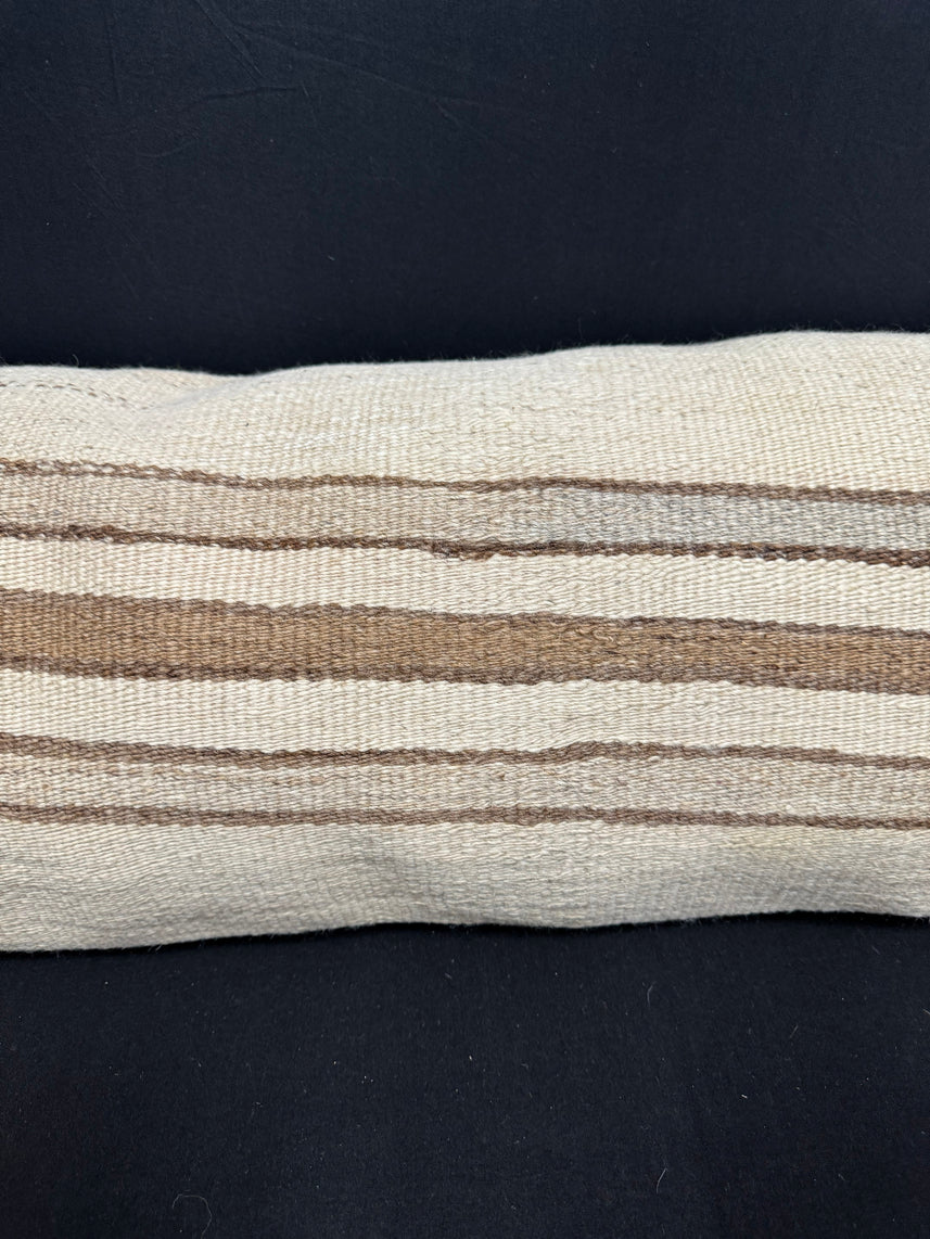 Turkish Hemp Pillow Cushion Natural Beige Brown Cushion Cover 14x40 #30463
