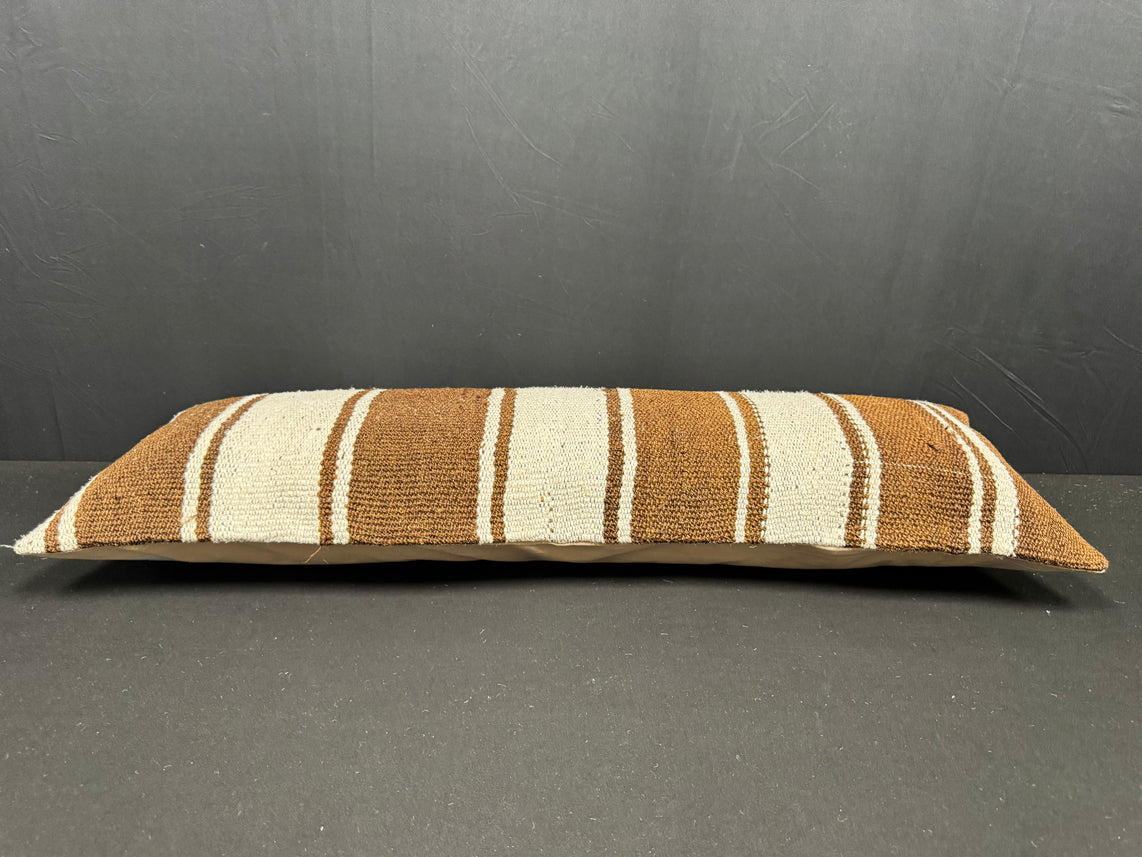 Turkish Hemp Pillow Cushion Natural Beige Brown Cushion Cover 14x40 #30440