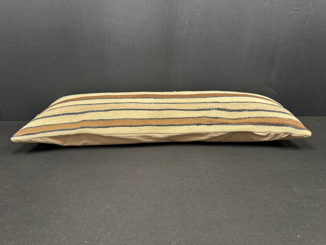 Turkish Hemp Pillow Cushion Natural Beige Brown Cushion Cover 14x40 #30477