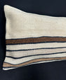 Turkish Hemp Pillow Cushion Natural Beige Brown Cushion Cover 14x40 #30477