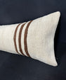 Turkish Hemp Pillow Cushion Natural Beige Brown Cushion Cover 14x40 #30445