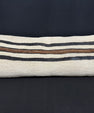 Turkish Hemp Pillow Cushion Natural Beige Black Cushion Cover 14x40 #30444