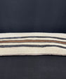 Turkish Hemp Pillow Cushion Natural Beige Black Cushion Cover 14x40 #30444