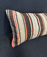 Turkish Hemp Pillow Cushion Natural Beige Black Cushion Cover 14x40 #30442