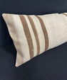 Turkish Hemp Pillow Cushion Natural Beige Brown Cushion Cover 14x40 #30443