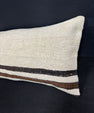 Turkish Hemp Pillow Cushion Natural Beige Brown Cushion Cover 14x40 #30458