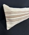 Turkish Hemp Pillow Cushion Natural Beige Brown Cushion Cover 14x40 #30451