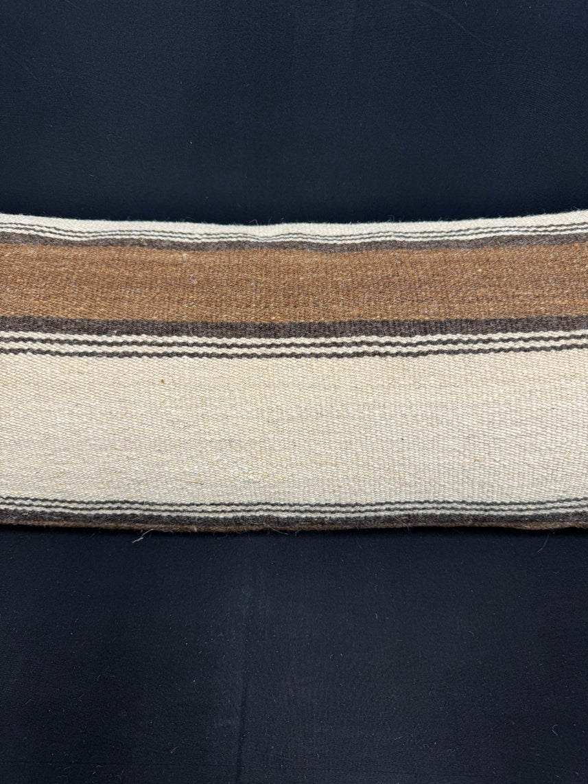 Turkish Hemp Pillow Cushion Natural Beige Brown Cushion Cover 14x40 #30503