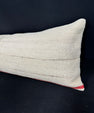 Turkish Hemp Pillow Cushion Natural Beige Red Cushion Cover 14x40 #30504