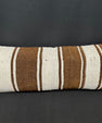 Turkish Hemp Pillow Cushion Natural Beige Brown Cushion Cover 14x40 #30506