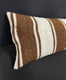 Turkish Hemp Pillow Cushion Natural Beige Brown Cushion Cover 14x40 #30506