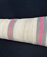 Turkish Hemp Pillow Cushion Natural Beige Gray Cushion Cover 14x40 #30457