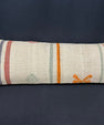 Turkish Hemp Pillow Cushion Natural Beige Orange Cushion Cover 14x40 #30455
