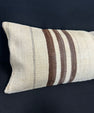 Turkish Hemp Pillow Cushion Natural Beige Brown Cushion Cover 14x40 #30510