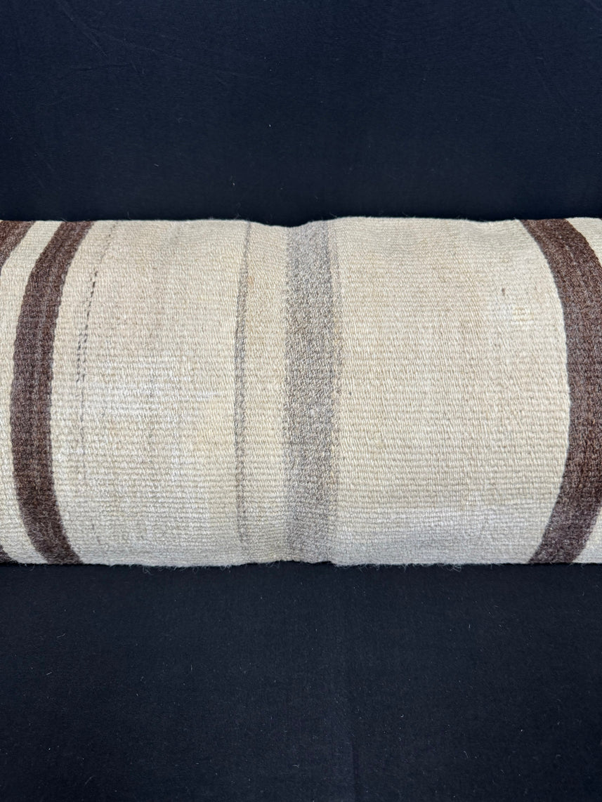 Turkish Hemp Pillow Cushion Natural Beige Brown Cushion Cover 14x40 #30510