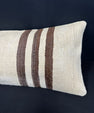 Turkish Hemp Pillow Cushion Natural Beige Brown Cushion Cover 14x40 #30510