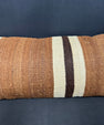 Turkish Hemp Pillow Cushion Natural Beige Brown Cushion Cover 14x40 #30454