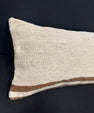Turkish Hemp Pillow Cushion Natural Beige Brown Cushion Cover 14x40 #30512