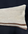 Turkish Hemp Pillow Cushion Natural Beige Brown Cushion Cover 14x40 #30512