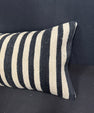 Turkish Hemp Pillow Cushion Natural Beige Black Cushion Cover 14x40 #30449
