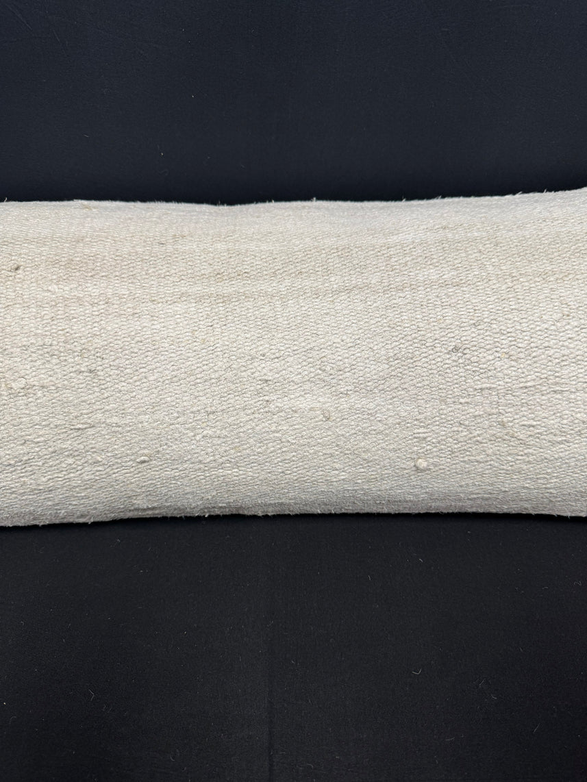 Turkish Hemp Pillow Cushion Natural Beige Cushion Cover 14x40 #30452
