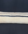 Turkish Hemp Pillow Cushion Natural Beige Black Cushion Cover 14x40 #30431